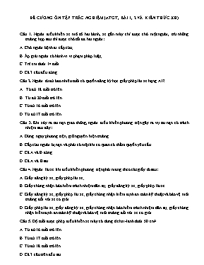 Đề cương ôn tâp trắc nghiệm Giáo dục công dân lớp 12